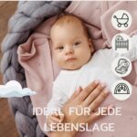 MIRARI Kids® Babydecke 75x100 cm aus 100% Merinowolle – Wärmende Wolldecke für Neugeborene – Bild 2