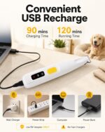 FURBONA Pfotentrimmer mit 18mm Klinge & LED – Leise Hundeschermaschine für präzise Pflege – Bild 8
