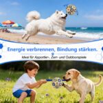 Vivifying Hundefussball 20 cm mit Griffen – Strapazierfähiger Spielball inkl. Pumpe – Bild 6