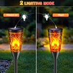 FIFlying Solar-Gartenfackeln 6er Set mit Flammeneffekt – IP65 wasserdicht für Garten & Terrasse – Bild 2