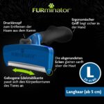 Furminator deShedding-Tool Grösse L Langhaar – Unterfellbürste für grosse Hunde – Bild 4