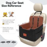 GL GLENSLAVE Hundeautositz für kleine/mittlere Hunde – Memory Foam mit 2 Sicherheitsgurten – Bild 2