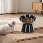 vootun Erhöhter Katzennapf mit 15° Neigung – Anti-Erbrechen Fressnapf für Katzen & kleine Hunde – Bild 7