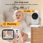 Babystar Babyphone 3.2" mit Kamera – Sicherer Baby Monitor ohne WLAN für zuhause – Bild 5