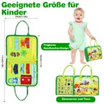 JHkim Montessori Busy Board – 8-in-1 Lernspielzeug für Kinder ab 1 Jahr – Bild 2
