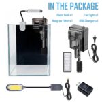 Craftsboys 5.5L Nano-Aquarium mit Filter & LED – Aquascape Starter-Kit für Anfänger – Bild 3