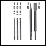 Einhell Bohrhammer TE-RH 32 4F Kit – 1250 W Profi-Bohrhammer mit SDS-Plus für Beton – Bild 9
