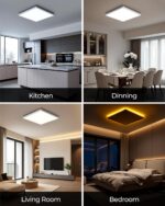 BLNAN LED Deckenleuchte 30cm Dimmbar mit Fernbedienung – 24W Deckenlampe für Schlafzimmer & Wohnzimmer – Bild 7