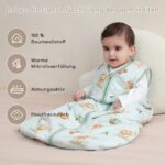 Yukkidds Winterschlafsack 2.5 Tog 0-6 Monate – Baumwolle Babyschlafsack für sicheren Schlaf – Bild 3