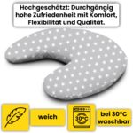 Amilian Stillkissen Klein Halbmond – Ergonomisches Nursing Pillow für unterwegs – Bild 3