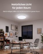 SwitchBot RGBICWW Deckenlampe 30cm – Matter LED 2000LM, dimmbar 2700–6500K – Bild 9