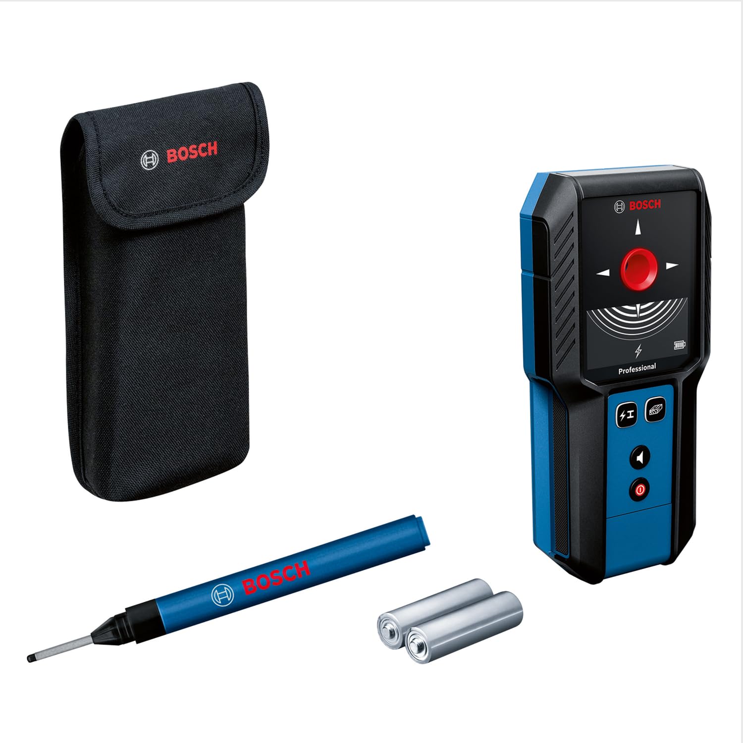 Bosch Professional GMS 120-27 Ortungsgerät – Multidetektor für Metall, Leitungen & Holz