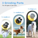 4UMOR Krallenschleifer für Hunde mit 6 Gängen & 2 LED-Leuchten – sichere Krallenpflege – Bild 3