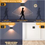 GuKKK 2er Set LED-Wandlampe mit Bewegungsmelder – Kabellose Akku-Wandleuchte 3000K – Bild 3