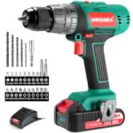 HYCHIKA Akku-Bohrschrauber 18V mit 2,0Ah & 27-teiligem Zubehör – 3-in-1 Multifunktionswerkzeug