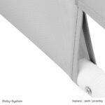 Moby-System Klappbares Bettschutzgitter 150x42 cm – Sicherer Rausfallschutz mit Gurten – Bild 8