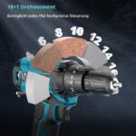 LEEIKOO Akkuschrauber 21V mit 2.0Ah Akku – 42Nm Bohrmaschine für DIY & Handwerk – Bild 4