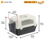 Ferplast Atlas 10 EL Transportbox – Sichere Reisebox für Katzen und kleine Hunde bis 5 kg – Bild 2