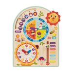 Tooky Toy Kalenderuhr aus Holz – Lernuhr für Kinder mit Jahreszeiten & Wetter