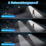 KagoLing Solarleuchte Aussen 256 LED mit Bewegungsmelder – IP65 Wandleuchte für Garten & Garage (2er Set) – Bild 7