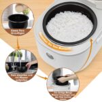 Bear Reiskocher 3,5 Tassen mit Dampfgarer – Multifunktionaler 350W Mini Reiskocher für 2–4 Personen – Bild 3