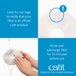 Catit Edelstahl Blumenbrunnen 3L – Katzenbrunnen mit Dreifachfilter & 3 Durchflusseinstellungen – Bild 7