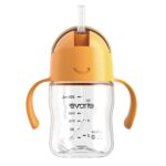 Evorie Tritan Trinklernbecher 200 ml – 360° Gewichtsstrohhalm für Babys ab 6 Monaten