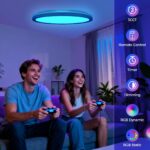 hepside LED Deckenleuchte 30cm, 24W Dimmbar mit Fernbedienung – RGB Farbwechsel & 3 Farbtemperaturen – Bild 2
