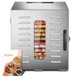 Kwasyo DA 1000 Dörrautomat Edelstahl – XXL-Kapazität 1,8 m² mit LED-Display & Rezeptheft