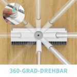 AIR U+ Bodenbürste mit Teleskopgriff – 3-in-1 Fliesenreiniger mit Schaber & Abzieher – Bild 3