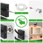 Sytmhoe 3CCT Spiegelleuchte 48,5 cm – 12W LED Badezimmerlampe mit Teleskoparm & 3 Farbtemperaturen – Bild 8
