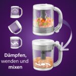 AVENT 4-in-1 Babynahrungszubereiter mit Dampfgarer & Mixer – Schonend zubereitet für gesunde Beikost – Bild 3