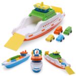 Toyland® 39cm Fähre mit 4 Mini-Autos – Schwimmendes Wasserspielzeug für Badewanne & Pool – Bild 8