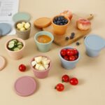 PandaEar 12er-Set Silikon Babybrei Behälter 4 oz – BPA-frei & auslaufsicher für Beikost – Bild 9