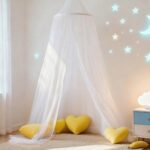Wnqou Bett Baldachin Moskitonetz – Prinzessin Himmel für Kinderzimmer & Schutz – Bild 3