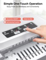 CROWNFUL Eiswürfelmaschine Tragbar – 9 Würfel in 6 Minuten, 12 kg/24h, Weiss – Bild 6