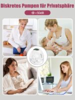 Lulia LU05 Elektrische Milchpumpe Handsfree – 350mmHg Absaugung mit 4 Modi & 9 Stufen – Bild 8