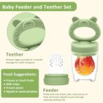 MumEZ Fruchtsauger Baby Set mit 2 Feedern & 3 Nippelgrössen – Sicheres Zahnen & Beikost – Bild 2