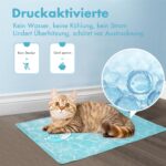 Pawtasy Kühlmatte Hunde & Katzen M (65x50 cm) – Selbstkühlend mit ungiftigem Gel – Bild 5