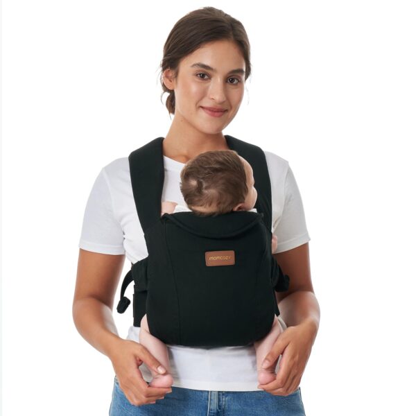 Momcozy Babytrage ab Geburt – Ergonomische Tragehilfe mit Nackenstütze für 3–11 kg