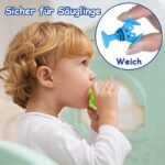 40er Set Saugnapf-Spielzeug ab 3 Jahren – Silikon Bausteine mit Dinosaurier Aufbewahrung – Bild 4