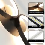 GBLY LED Deckenleuchte 88cm mit 4 Ringen – Dimmbar & Fernbedienung für Wohnzimmer – Bild 7