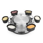 Princess Family Fondue-Set 800 W – Edelstahl Fonduetopf für 8 Personen mit Thermostat – Bild 6