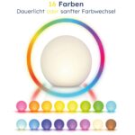 Esotec Solar Leuchtkugel Siena Ø30cm – 16 Farben mit Fernbedienung & USB-Ladefunktion – Bild 4