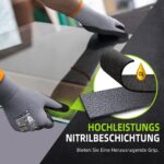 Nopaben 6er Pack Arbeitshandschuhe – Montagehandschuhe mit Nitrilbeschichtung für Handwerk – Bild 3