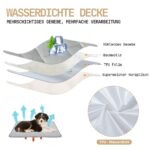 Snocyo Kühldecke 89×75cm – wasserdichte Hundedecke mit Plüsch für alle Jahreszeiten – Bild 2