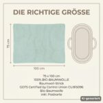 MOYO Babydecke Heller Eukalyptus 75x100cm – Atmungsaktive Baumwolldecke für Neugeborene – Bild 3