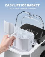Silonn Mini Eiswürfelmaschine – 12 kg/Tag, tragbar mit Selbstreinigung – Bild 4