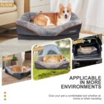 JOYELF Memory Foam Hundebett Small – Orthopädisches Hundebett mit waschbarem Bezug – Bild 6