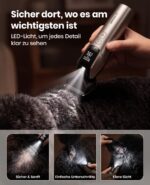 oneisall Profi Hundeschermaschine mit DLC-Klinge & 8 Aufsteckkämmen – 9000 RPM für alle Felltypen – Bild 8